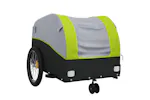Vidaxl Bike Trailer Black And Green 30 Kg Iron Vidaxl Bike Trailer Black And Green 30 Kg Iron