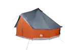Vidaxl Family Tent Tipi 8-person Grey And Orange Waterproof Vidaxl Family Tent Tipi 8-person Grey And Orange Waterproof