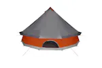 Vidaxl Family Tent Tipi 8-person Grey And Orange Waterproof Vidaxl Family Tent Tipi 8-person Grey And Orange Waterproof