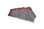 Vidaxl Family Tent Tunnel 10-person Grey And Orange Waterproof Vidaxl Family Tent Tunnel 10-person Grey And Orange Waterproof