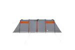 Vidaxl Family Tent Tunnel 10-person Grey And Orange Waterproof Vidaxl Family Tent Tunnel 10-person Grey And Orange Waterproof