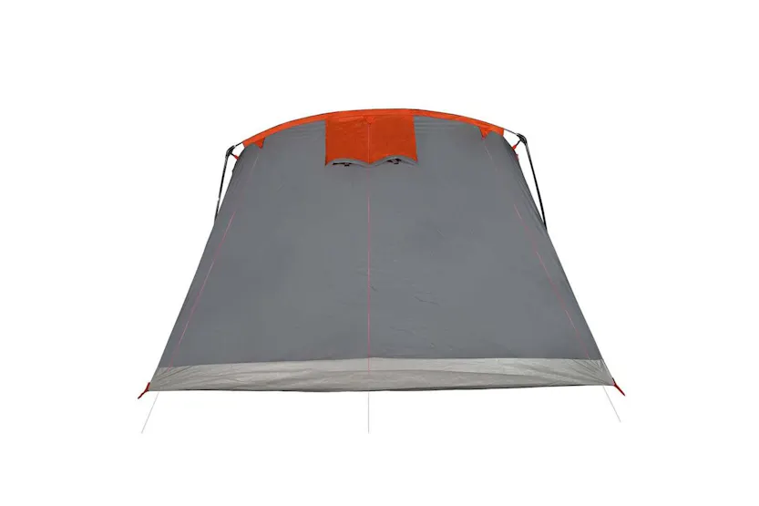 Vidaxl Family Tent Tunnel 10-person Grey And Orange Waterproof Vidaxl Family Tent Tunnel 10-person Grey And Orange Waterproof