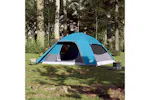 Vidaxl Family Tent Dome 6-person Blue Waterproof Vidaxl Family Tent Dome 6-person Blue Waterproof