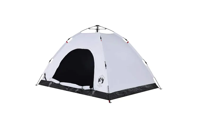 Vidaxl Camping Tent 4-person White Blackout Fabric Quick Release Vidaxl Camping Tent 4-person White Blackout Fabric Quick Release