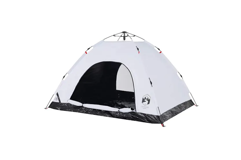 Vidaxl Camping Tent 4-person White Blackout Fabric Quick Release Vidaxl Camping Tent 4-person White Blackout Fabric Quick Release