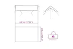 Vidaxl Camping Tarp Grey And Orange 420x440 Cm Waterproof Vidaxl Camping Tarp Grey And Orange 420x440 Cm Waterproof