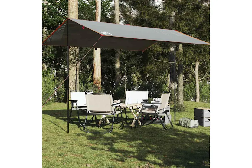 Vidaxl Camping Tarp Grey And Orange 400x294 Cm Waterproof Vidaxl Camping Tarp Grey And Orange 400x294 Cm Waterproof