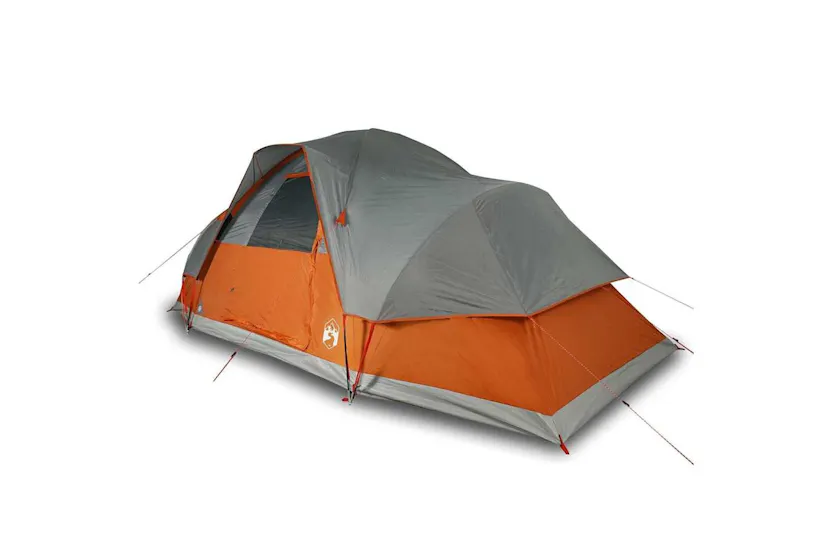 Vidaxl Family Tent Dome 9-person Orange Waterproof Vidaxl Family Tent Dome 9-person Orange Waterproof