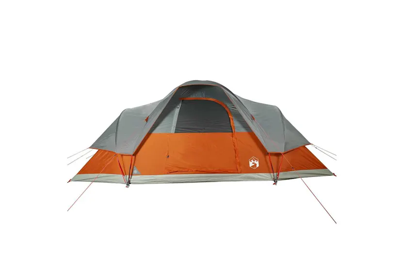 Vidaxl Family Tent Dome 9-person Orange Waterproof Vidaxl Family Tent Dome 9-person Orange Waterproof