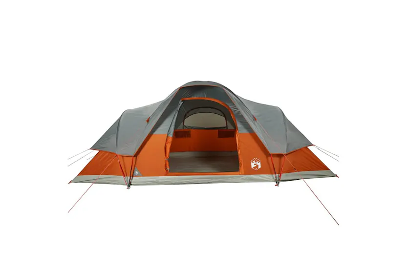 Vidaxl Family Tent Dome 9-person Orange Waterproof Vidaxl Family Tent Dome 9-person Orange Waterproof