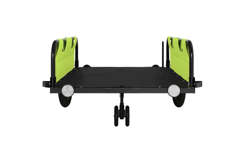 Vidaxl Bike Trailer Green And Black Oxford Fabric And Iron Vidaxl Bike Trailer Green And Black Oxford Fabric And Iron