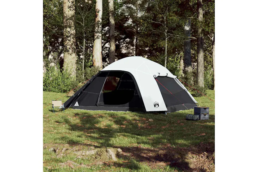 Vidaxl Family Tent Dome 6-person White Blackout Fabric Waterproof Vidaxl Family Tent Dome 6-person White Blackout Fabric Waterproof