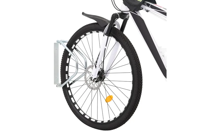 Vidaxl Bicycle Stand Wall Mounted 2 Pcs Galvanised Steel Vidaxl Bicycle Stand Wall Mounted 2 Pcs Galvanised Steel