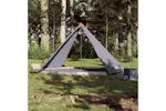 Vidaxl Family Tent Tipi 8-person Grey And Orange Waterproof Vidaxl Family Tent Tipi 8-person Grey And Orange Waterproof