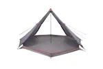 Vidaxl Family Tent Tipi 8-person Grey And Orange Waterproof Vidaxl Family Tent Tipi 8-person Grey And Orange Waterproof