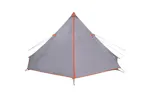 Vidaxl Family Tent Tipi 8-person Grey And Orange Waterproof Vidaxl Family Tent Tipi 8-person Grey And Orange Waterproof