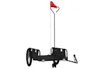 Vidaxl Bike Trailer Black Oxford Fabric And Iron Vidaxl Bike Trailer Black Oxford Fabric And Iron