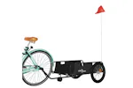 Vidaxl Bike Trailer Black Oxford Fabric And Iron Vidaxl Bike Trailer Black Oxford Fabric And Iron