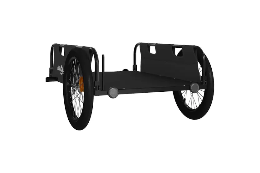 Vidaxl Bike Trailer Black Oxford Fabric And Iron Vidaxl Bike Trailer Black Oxford Fabric And Iron