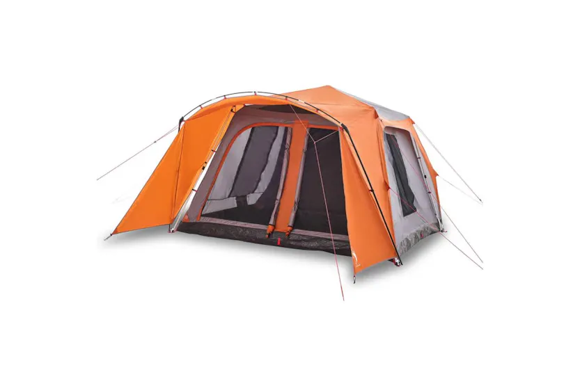 Vidaxl Family Tent With Porch 9-person Grey And Orange Quick Release Vidaxl Family Tent With Porch 9-person Grey And Orange Quick Release