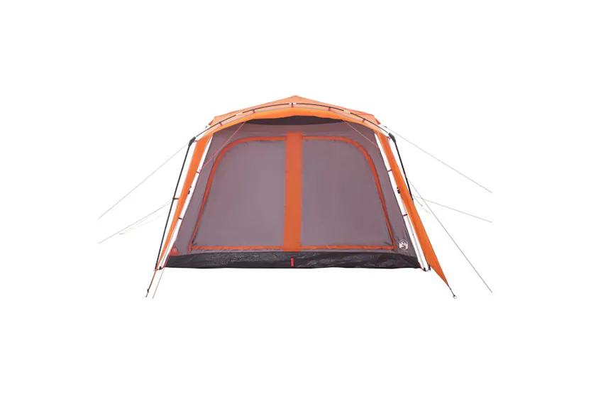 Vidaxl Family Tent With Porch 9-person Grey And Orange Quick Release Vidaxl Family Tent With Porch 9-person Grey And Orange Quick Release