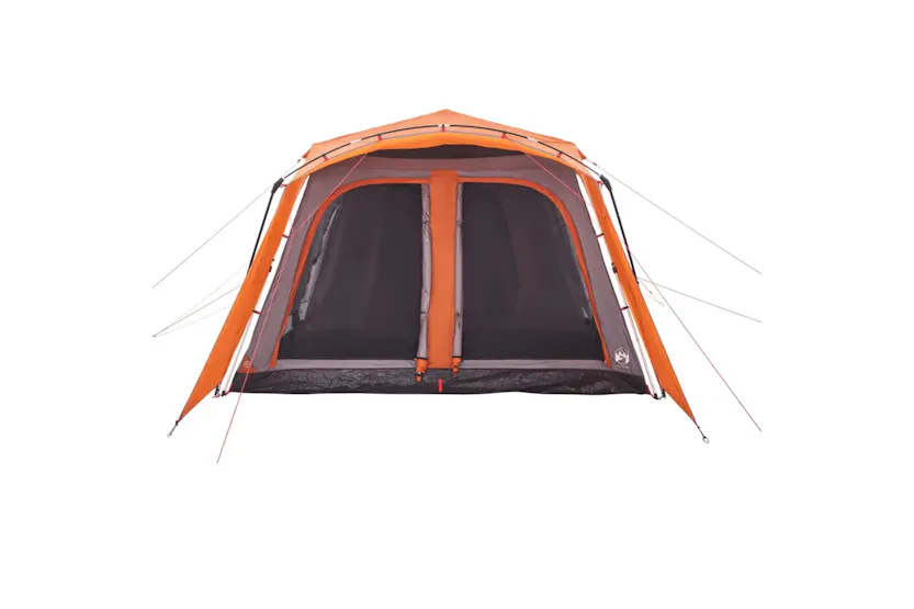 Vidaxl Family Tent With Porch 9-person Grey And Orange Quick Release Vidaxl Family Tent With Porch 9-person Grey And Orange Quick Release