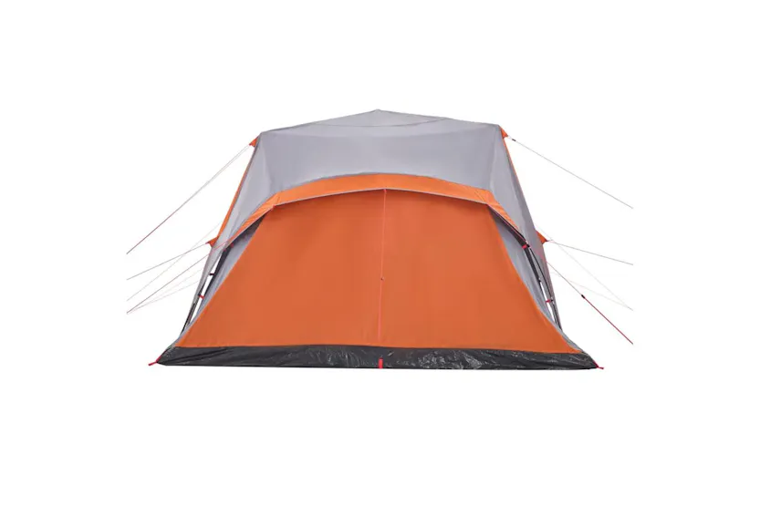 Vidaxl Family Tent With Porch 9-person Grey And Orange Quick Release Vidaxl Family Tent With Porch 9-person Grey And Orange Quick Release