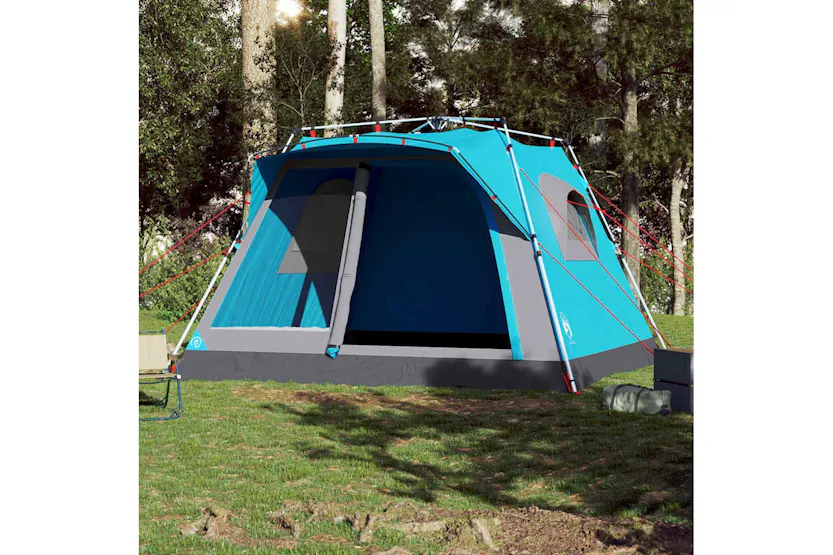 Vidaxl Family Tent Cabin 7-person Blue Quick Release Vidaxl Family Tent Cabin 7-person Blue Quick Release