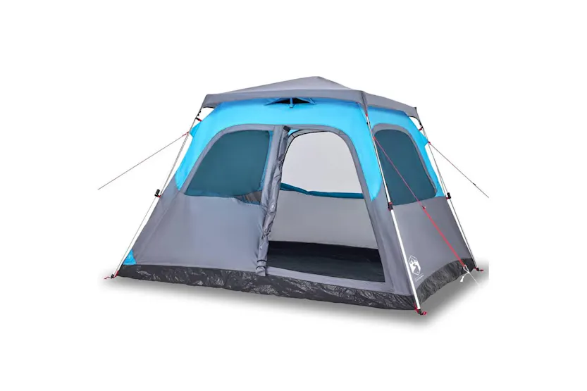 Vidaxl Family Tent Dome 6-person Blue Quick Release Vidaxl Family Tent Dome 6-person Blue Quick Release