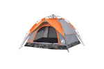 Vidaxl Camping Tent Dome 3-person Grey And Orange Quick Release Vidaxl Camping Tent Dome 3-person Grey And Orange Quick Release