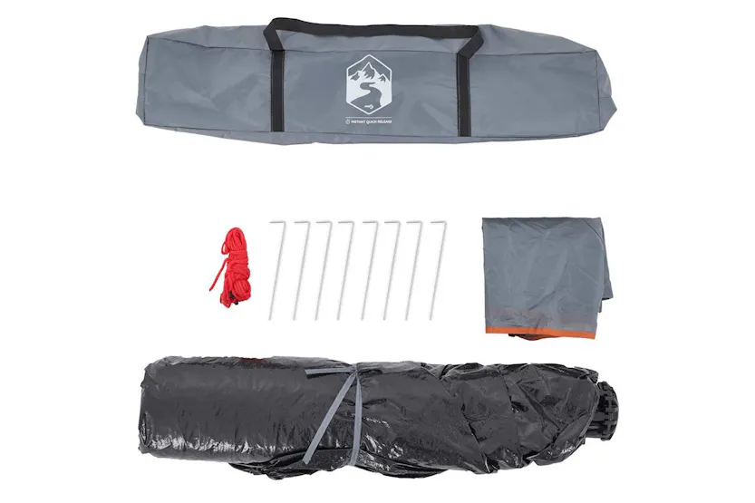 Vidaxl Camping Tent Dome 3-person Grey And Orange Quick Release Vidaxl Camping Tent Dome 3-person Grey And Orange Quick Release