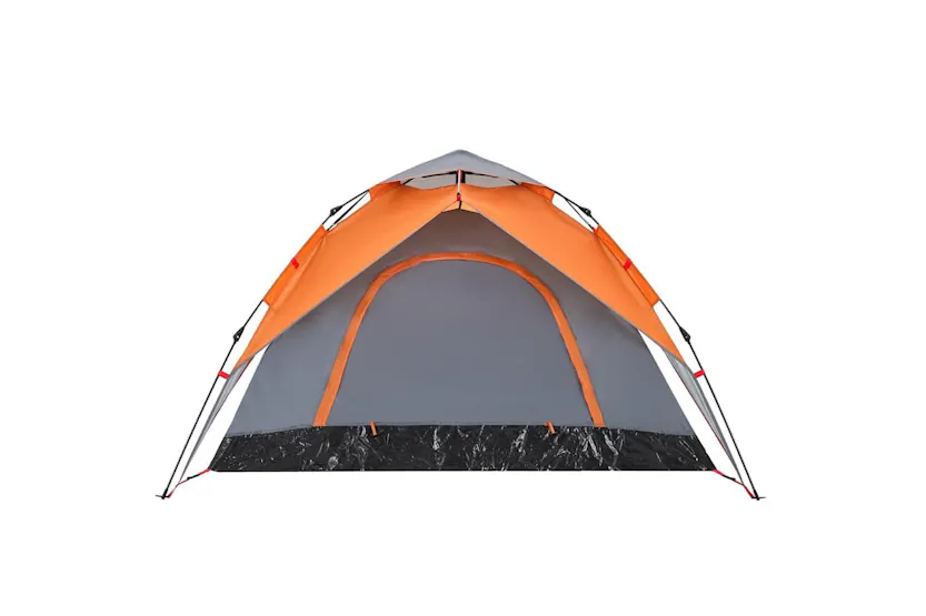Vidaxl Camping Tent Dome 5-person Grey And Orange Quick Release Vidaxl Camping Tent Dome 5-person Grey And Orange Quick Release