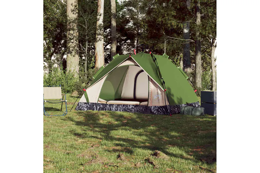 Vidaxl Camping Tent Dome 3-person Green Quick Release Vidaxl Camping Tent Dome 3-person Green Quick Release