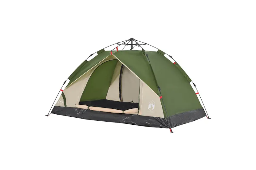 Vidaxl Camping Tent Dome 3-person Green Quick Release Vidaxl Camping Tent Dome 3-person Green Quick Release
