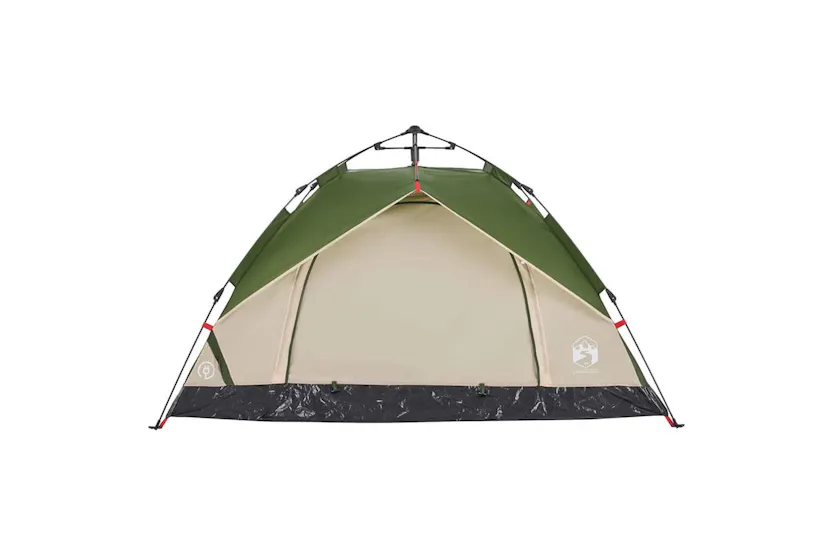 Vidaxl Camping Tent Dome 3-person Green Quick Release Vidaxl Camping Tent Dome 3-person Green Quick Release
