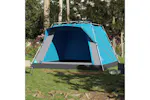 Vidaxl Camping Tent Cabin 4-person Blue Quick Release Vidaxl Camping Tent Cabin 4-person Blue Quick Release