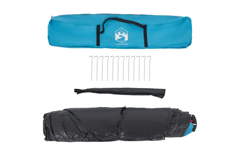 Vidaxl Camping Tent Cabin 4-person Blue Quick Release Vidaxl Camping Tent Cabin 4-person Blue Quick Release