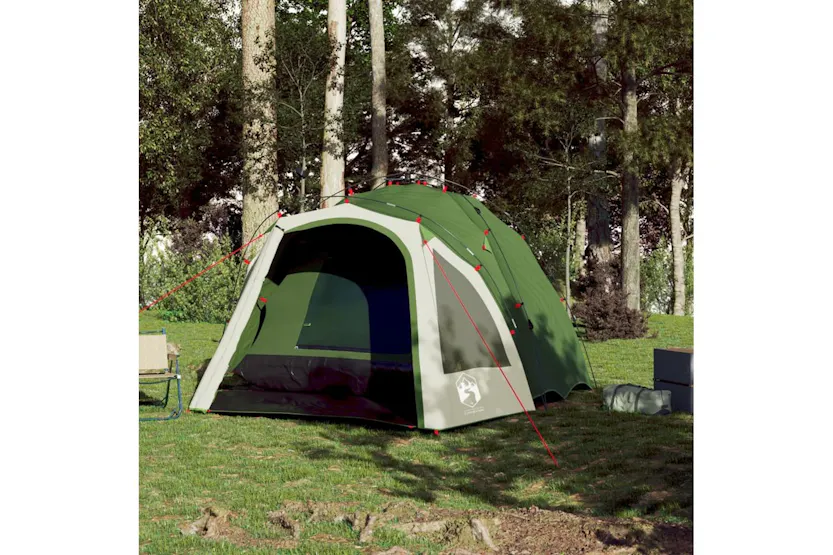 Vidaxl Camping Tent Dome 3-person Green Quick Release Vidaxl Camping Tent Dome 3-person Green Quick Release