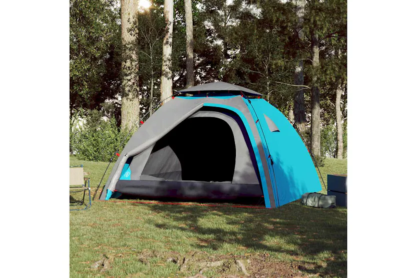 Vidaxl Camping Tent Dome 4-person Blue Quick Release Vidaxl Camping Tent Dome 4-person Blue Quick Release