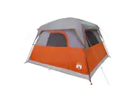 Vidaxl Camping Tent Cabin 4-person Orange Waterproof Vidaxl Camping Tent Cabin 4-person Orange Waterproof