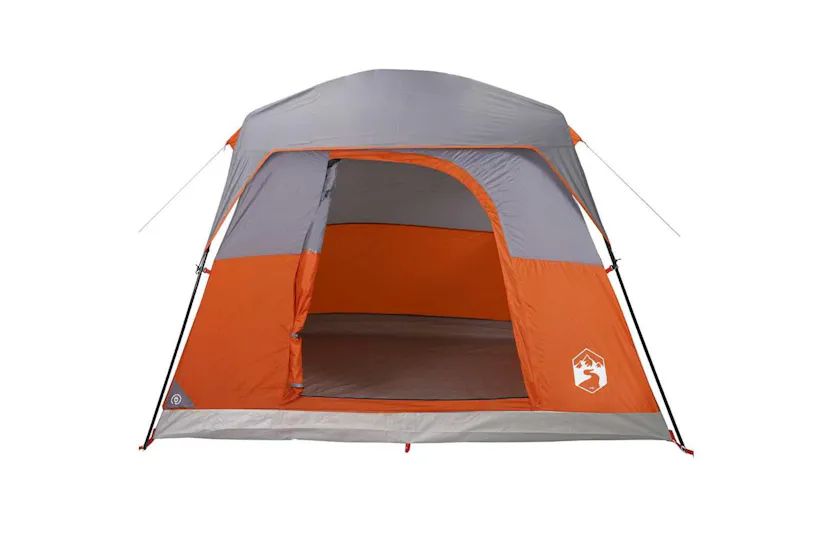 Vidaxl Camping Tent Cabin 4-person Orange Waterproof Vidaxl Camping Tent Cabin 4-person Orange Waterproof