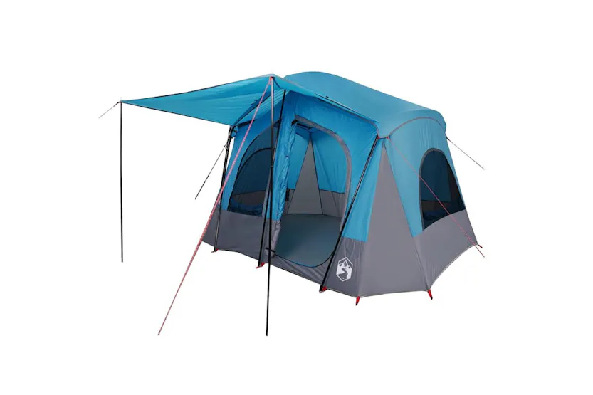 Vidaxl Camping Tent Cabin 5-person Blue Waterproof Vidaxl Camping Tent Cabin 5-person Blue Waterproof