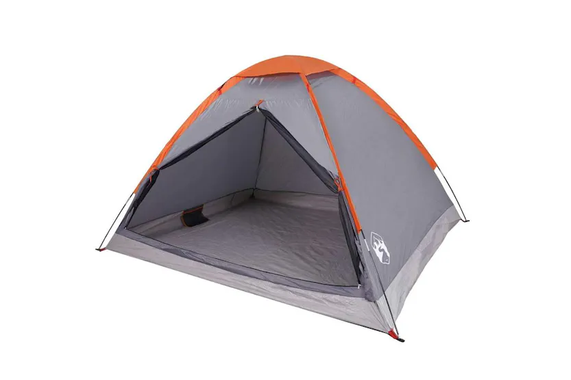 Vidaxl Camping Tent Dome 4-person Grey And Orange Waterproof Vidaxl Camping Tent Dome 4-person Grey And Orange Waterproof