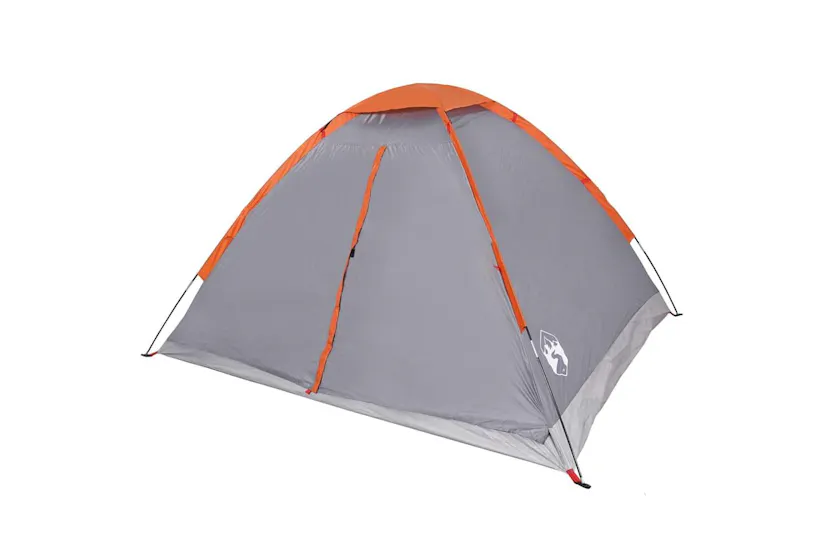Vidaxl Camping Tent Dome 4-person Grey And Orange Waterproof Vidaxl Camping Tent Dome 4-person Grey And Orange Waterproof