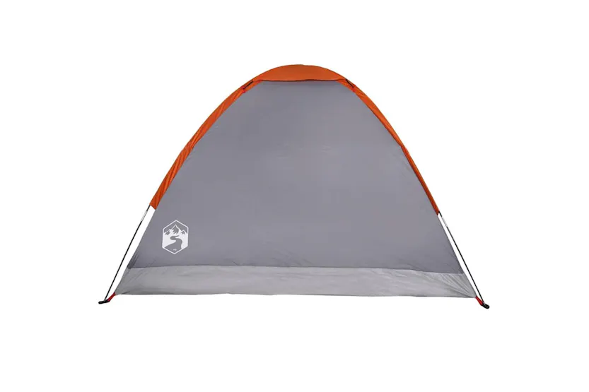 Vidaxl Camping Tent Dome 4-person Grey And Orange Waterproof Vidaxl Camping Tent Dome 4-person Grey And Orange Waterproof