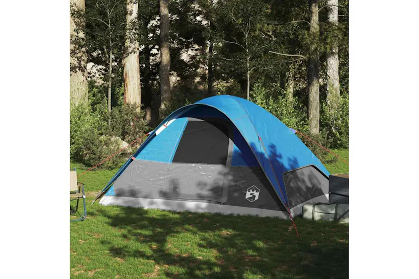 Vidaxl Family Tent Dome 6-person Blue Waterproof Vidaxl Family Tent Dome 6-person Blue Waterproof