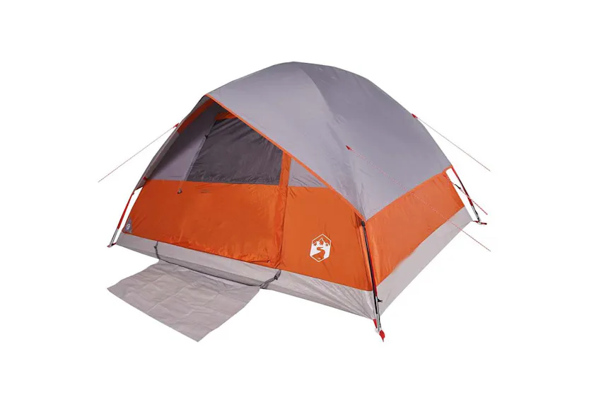 Vidaxl Family Tent Dome 6-person Orange Waterproof Vidaxl Family Tent Dome 6-person Orange Waterproof
