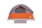 Vidaxl Family Tent Dome 6-person Orange Waterproof Vidaxl Family Tent Dome 6-person Orange Waterproof