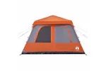 Vidaxl Family Tent Dome 10-person Grey And Orange Quick Release Vidaxl Family Tent Dome 10-person Grey And Orange Quick Release
