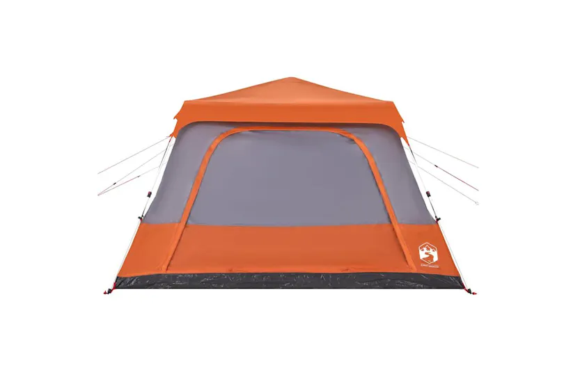 Vidaxl Family Tent Dome 10-person Grey And Orange Quick Release Vidaxl Family Tent Dome 10-person Grey And Orange Quick Release